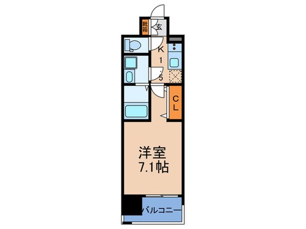 ﾜｰﾙﾄﾞｱｲ難波南PORTA(1110)の物件間取画像